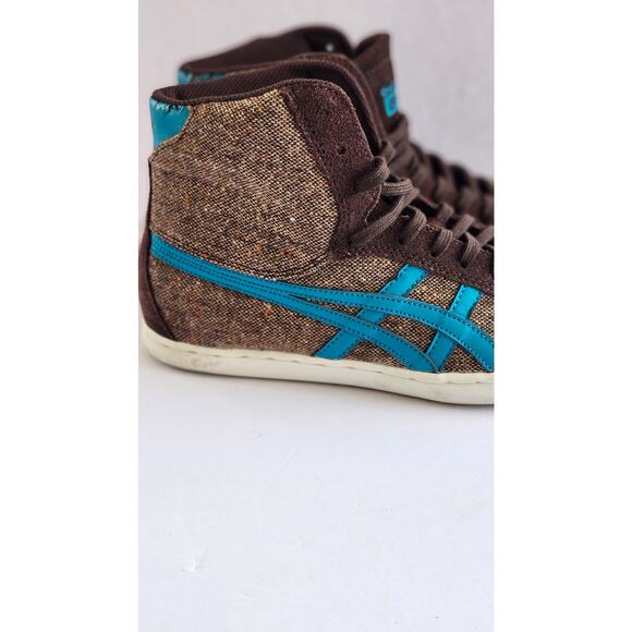 Asics Onitsuka Tiger Womens Seck High Brown Tweed CapriBreeze Size 7.5 S0079 - Picture 4 of 14